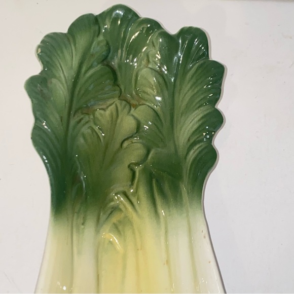 Vintage 1950s Cardinal USA Celery Shaped Relish Celery Tray Dish MCM Kitsch - Picture 6 of 11